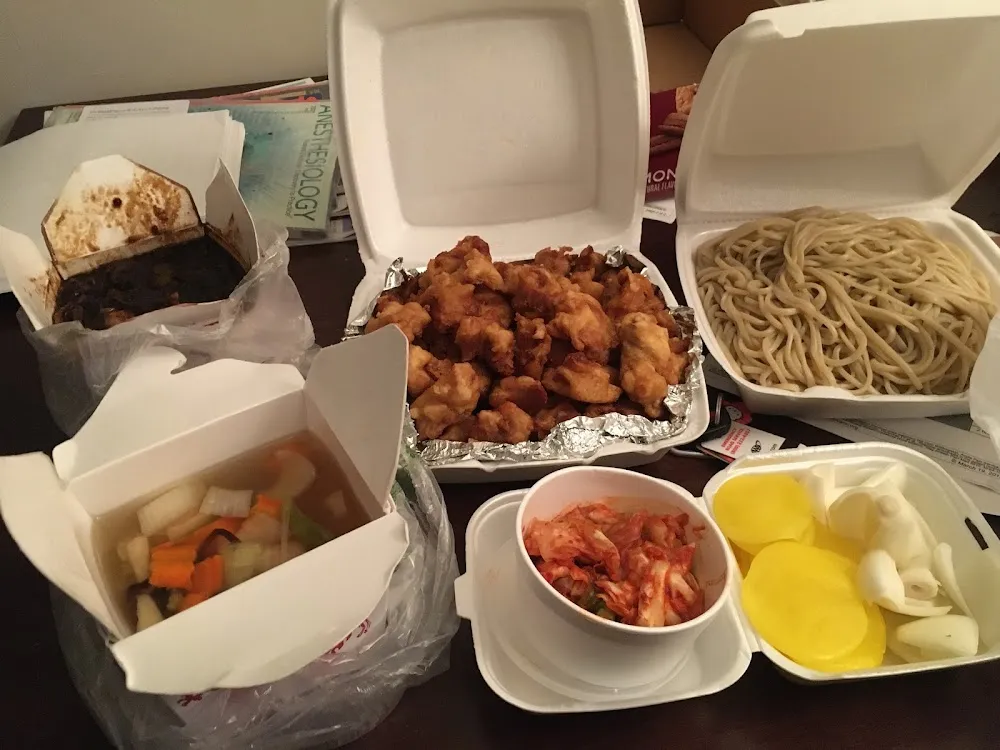 Sweet and Sour Pork Jjangmyeon